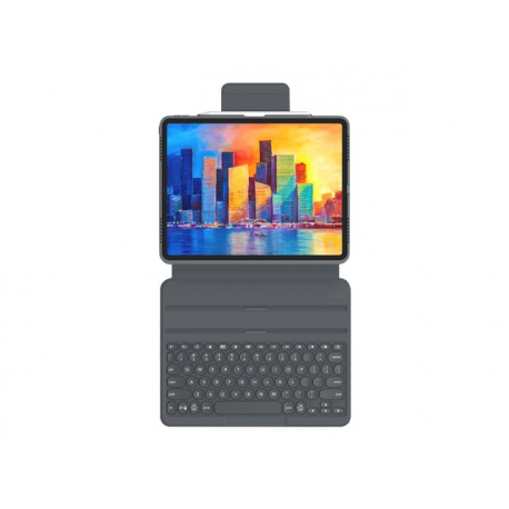 ZAGG Pro Keys - Keyboard and folio case - backlit - Bluetooth - Nordic - black / grey keyboard, black / grey case - for Apple 11-inch iPad Pro (1st generation, 2nd generation, 3rd generation) - 3