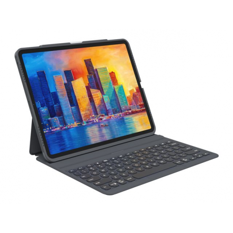 ZAGG Pro Keys - Keyboard and folio case - backlit - Bluetooth - Nordic - black / grey keyboard, black / grey case - for Apple 11-inch iPad Pro (1st generation, 2nd generation, 3rd generation) - 8