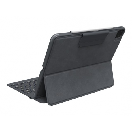ZAGG Pro Keys - Keyboard and folio case - backlit - Bluetooth - Nordic - black / grey keyboard, black / grey case - for Apple 11-inch iPad Pro (1st generation, 2nd generation, 3rd generation) - 12