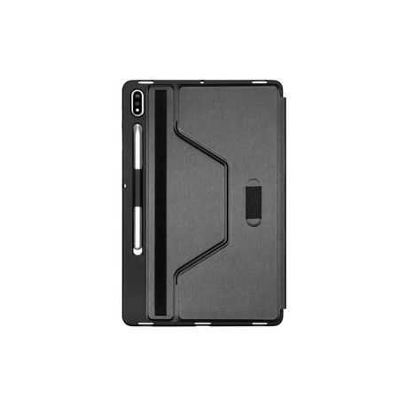 Targus Click-In - Flip cover for tablet - thermoplastic polyurethane (TPU) - black - 12.4" - for Samsung Galaxy Tab S7 FE, Tab S7+ - 6