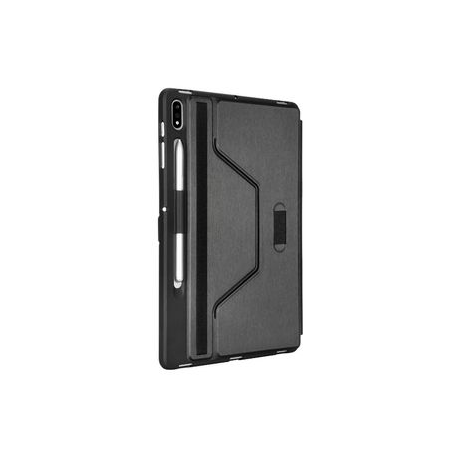 Targus Click-In - Flip cover for tablet - thermoplastic polyurethane (TPU) - black - 12.4" - for Samsung Galaxy Tab S7 FE, Tab S7+ - 7