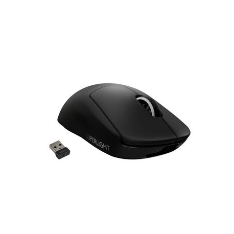 Logitech PRO X SUPERLIGHT Wireless Gaming Mouse - Mouse - optical - 5 buttons - wireless - LIGHTSPEED - Logitech LIGHTSPEED receiver - black - 0