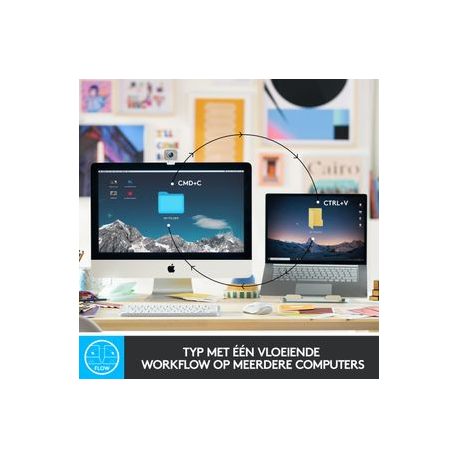 Logitech MX Keys Mini - Keyboard - backlit - Bluetooth - QWERTY - US - rose - 4