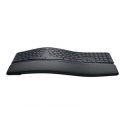 Logitech ERGO K860 Split Keyboard for Business - Keyboard - wireless - Bluetooth LE - QWERTY - US International - graphite