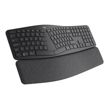 Logitech ERGO K860 Split Keyboard for Business - Keyboard - wireless - Bluetooth LE - QWERTY - US International - graphite - 2