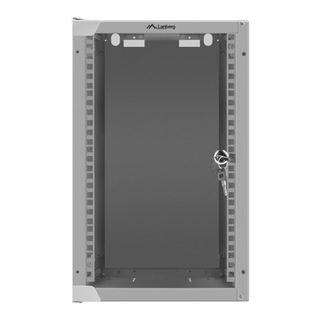 Lanberg - Rack cabinet - wall mountable - grey, RAL 7035 - 9U - 10" - 0
