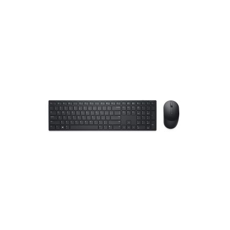 Dell Pro KM5221W - Retail Box - keyboard and mouse set - wireless - 2.4 GHz - QWERTY - US International - black - 0