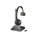 Poly Savi 8210 UC - Standard - headset - on-ear - DECT 6.0 - wireless