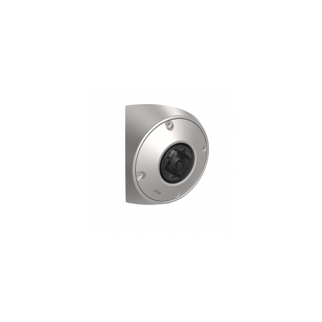 AXIS Q9216-SLV Steel - Network surveillance camera - dome - ligature-resistant - colour (Day&Night) - 4 MP - 2304 x 1728 - 720p, 1080p - M12 mount - fixed iris - fixed focal - audio - HDMI - LAN 10 / 100 - MJPEG, H.264, HEVC, H.265, MPEG-4 AVC - PoE Plus - 0