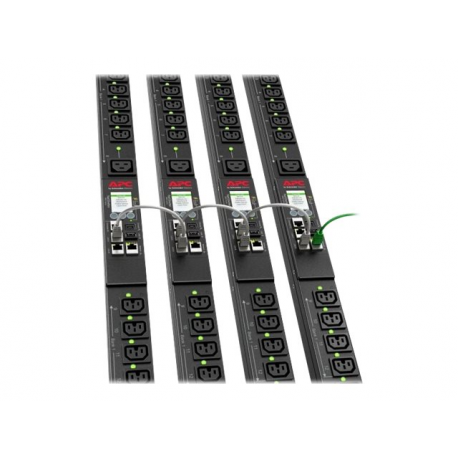 APC Rack PDU 9000 Switched APDU9965 - Power distribution unit (rack-mountable) - AC 208 V - 8.6 kW - 8600 VA - 3-phase - Ethernet 10 / 100 / 1000 - input: NEMA L21-30P - output connectors: 24 (21 x IEC 60320 C13 / C15, 3 x IEC 60320 C19 / C21) - 0U - 1.83 m - black - for P / N: SMX1000C, SMX2200HV, SMX2200RMLVUS, SMX3000HVNC, SMX3000LVUS, SRT5KRMXLTUS - 8