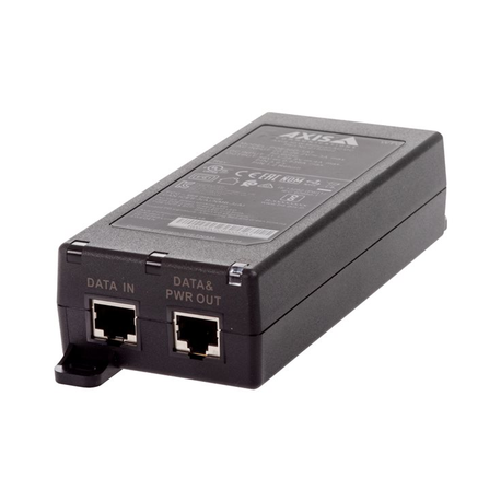 AXIS Midspan - PoE injector - AC 24 / DC 10-28 V - 30 Watt - output connectors: 1 - black - for AXIS P1455-LE, P1455-LE-3 License Plate Verifier Kit; Q60 Series - 0