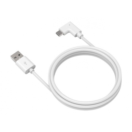 Compulocks 6ft 2.0 USB-A to 90-Degree USB-C Cable - USB cable - USB (M) straight to USB-C (M) right-angled - 1.83 m - white - for P / N: 104GA7SB, 109IPDSB, 109IPDSW, 1910GASB, 1910GASW, 211SENW, 299PSENB, 299PSENW - 1