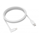 Compulocks 6FT USB-C to 90 Degree Lightning Charging Cable - Lightning cable - USB-C male straight to Lightning male right-angled - 1.83 m - white - for Apple iPad / iPhone / iPod (Lightning)