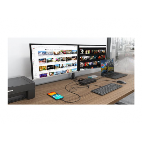 i-Tec - Docking station - USB-C  /  Thunderbolt 3 - DVI, HDMI - GigE - Europe - 8