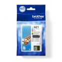 Brother LC421 - 4-pack - black, yellow, cyan, magenta - original - ink cartridge