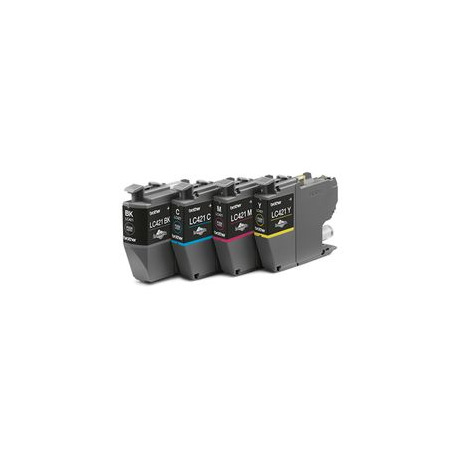 Brother LC421 - 4-pack - black, yellow, cyan, magenta - original - ink cartridge - 1