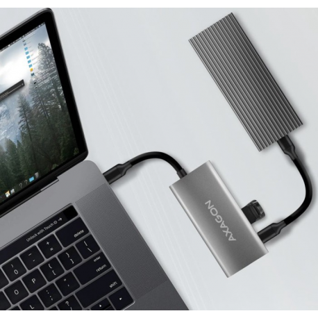 AXAGON HMC-4G2 SPEEDSTER 4 - Hub - 4 x USB 3.2 Gen 2 - desktop - 1