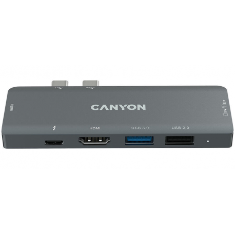 Canyon DS-5 - Docking station - USB-C - 7-slot - HDMI - 0