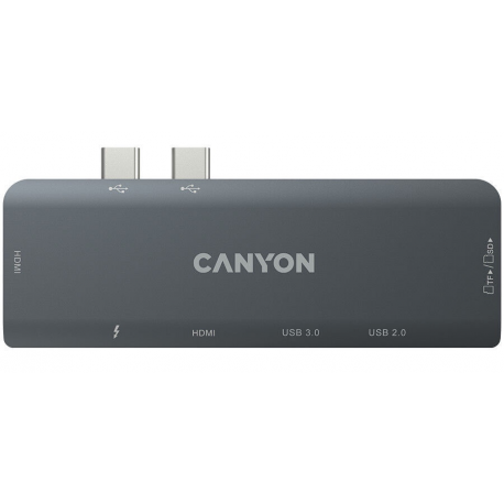 Canyon DS-5 - Docking station - USB-C - 7-slot - HDMI - 3