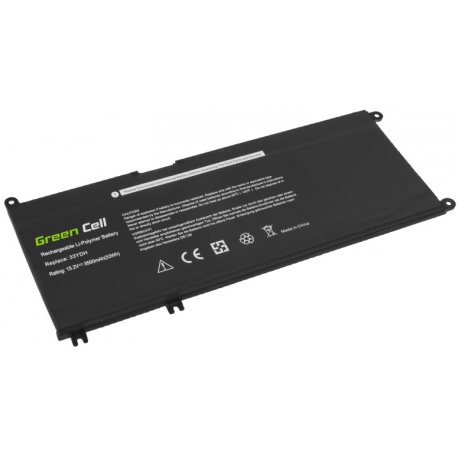 Green Cell - Laptop battery (equivalent to: Dell 33YDH) - lithium polymer - 3500 mAh - black - for Dell G3; G5; G7; Inspiron 15, 17 77XX, 7570; Latitude 34XX, 35XX; Vostro 15 7580 - 2