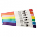 Zebra Z-Band UltraSoft - Polypropylene (PP), vinyl - permanent rubber adhesive - white, purple border - 25 x 279 mm 1050 pcs. (6 roll(s) x 175) adult wristbands - for Zebra HC100, HC100 Patient I.D. Solution