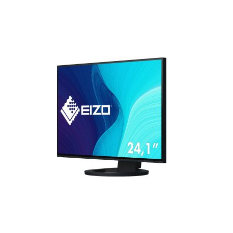 EIZO FlexScan EV2485-BK - LED monitor - 24.1" - 1920 x 1200 WUXGA @ 60 Hz - IPS - 350 cd / m² - 1000:1 - 5 ms - HDMI, DisplayPort, USB-C - speakers - black - 1
