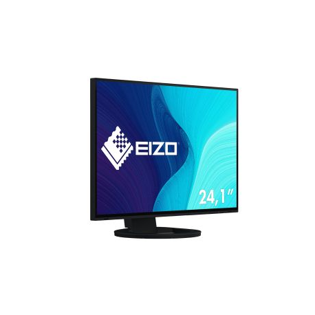 EIZO FlexScan EV2485-BK - LED monitor - 24.1" - 1920 x 1200 WUXGA @ 60 Hz - IPS - 350 cd / m² - 1000:1 - 5 ms - HDMI, DisplayPort, USB-C - speakers - black - 7