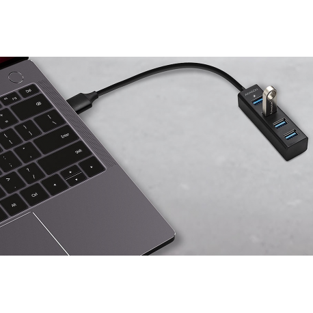 AXAGON HUE-M1A - Hub - 4 x USB 3.2 Gen 1 - desktop - 3