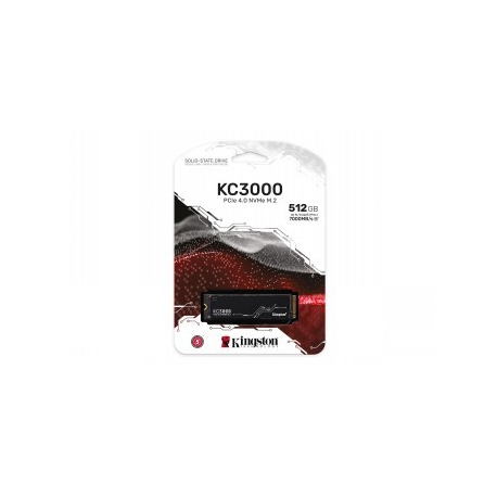 Kingston KC3000 - Solid state drive - 512 GB - internal - M.2 2280 - PCI Express 4.0 (NVMe) - 0