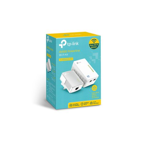 TP-Link TL-WPA4220KIT AV500 2-Port Wifi Powerline Adapter Starter Kit - Powerline adapter kit - HomePlug AV (HPAV) - 802.11b / g / n - wall-pluggable - 5