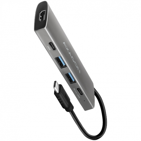 AXAGON HMC-5 - Docking station - for desktop, laptop, smartphone, tablet - USB-C 3.2 Gen 1 / USB 3.0 / Thunderbolt 3 - HDMI - 0