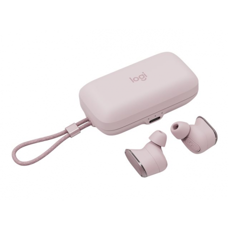 Logitech Zone True Wireless - True wireless earphones with mic - in-ear - Bluetooth - active noise cancelling - rose - 2