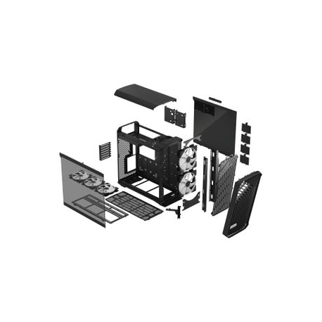 Fractal Design Define 7 Compact Tempered Glass Light - Tower - ATX - no power supply (ATX) - white - USB/Audio - 21