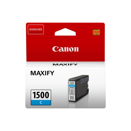Canon PGI-1500 C - 4.5 ml - cyan - original - ink tank - for MAXIFY MB2050, MB2150, MB2155, MB2350, MB2750, MB2755 - 0