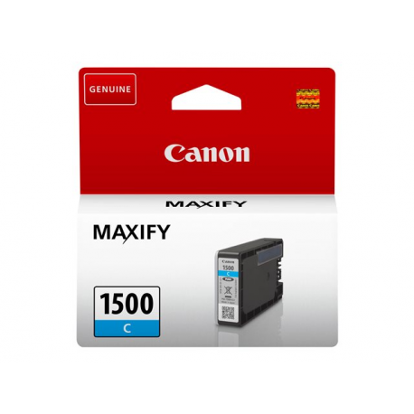 Canon PGI-1500 C - 4.5 ml - cyan - original - ink tank - for MAXIFY MB2050, MB2150, MB2155, MB2350, MB2750, MB2755 - 1