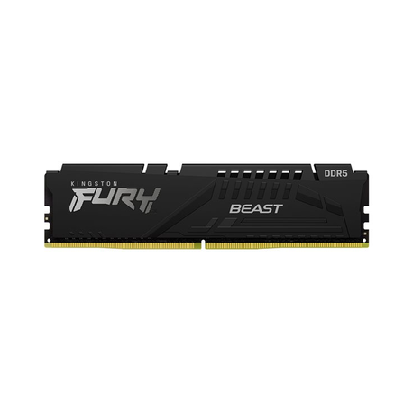 Kingston FURY Beast - DDR5 - module - 16 GB - DIMM 288-pin - 5600 MHz  /  PC5-44800 - CL40 - 1.25 V - unbuffered - on-die ECC - black - 0