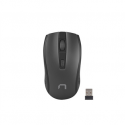 Natec Jay 2 - Mouse - right and left-handed - optical - 4 buttons - wireless - 2.4 GHz - USB wireless receiver - black