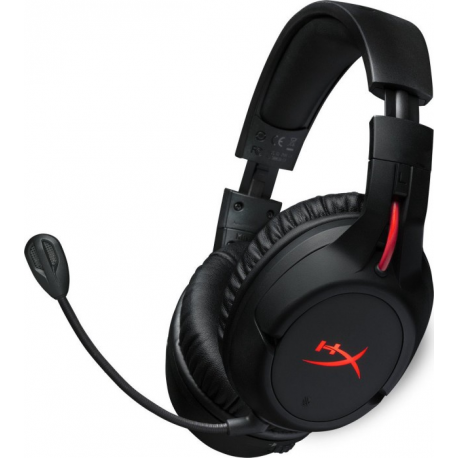 HyperX Cloud Flight - Headset - full size - 2.4 GHz - wireless - black, red - for Sony PlayStation 4, Sony PlayStation 5 - 1