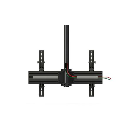 Multibrackets M Pro MBC1U - Mounting kit (ceiling mount) - for LCD display - aluminium, steel - black - screen size: 40"-65" - ceiling mountable - 9