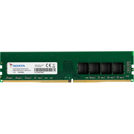 ADATA Premier Series - DDR4 - module - 8 GB - DIMM 288-pin - 3200 MHz / PC4-25600 - CL22 - 1.2 V - unbuffered - non-ECC - 1