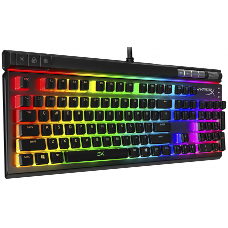 HyperX Alloy Elite 2 - Keyboard - backlit - USB 2.0 - QWERTY - US - key switch: HyperX Red - black - for Sony PlayStation 4, Sony PlayStation 4 Pro, Sony PlayStation 4 Slim, Sony PlayStation 5 - 1