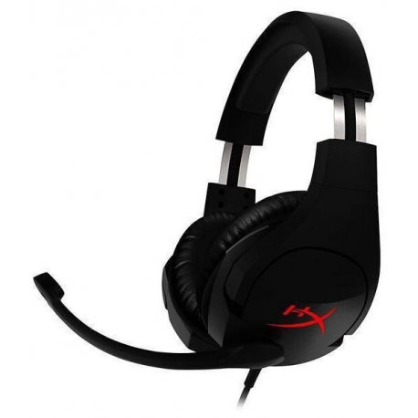 HyperX Cloud Stinger - Gaming - headset - full size - wired - 3.5 mm jack - black, red - 0