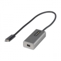 StarTech.com USB C to Mini DisplayPort Adapter, 4K 60Hz USB-C to mDP Adapter Dongle, USB Type-C to Mini DP Monitor / Display, Video Converter, Works w /  Thunderbolt 3, 12" Long Attached Cable - DP Alt Mode, mDP 1.2 (CDP2MDPEC) - DisplayPort adapter - USB-C (M) to Mini DisplayPort (F) - Displayport 1.2 / Thunderbolt 3 - 30.6 cm - 4K60Hz (3840 x 2160) support - grey