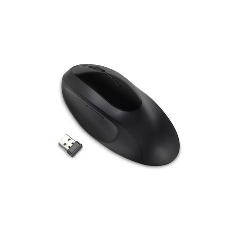 Kensington Pro Fit Ergo Wireless Mouse - Mouse - ergonomic - 5 buttons - wireless - 2.4 GHz, Bluetooth 4.0 LE - USB wireless receiver - black - retail - 0