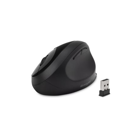 Kensington Pro Fit Ergo Wireless Mouse - Mouse - ergonomic - 5 buttons - wireless - 2.4 GHz, Bluetooth 4.0 LE - USB wireless receiver - black - retail - 3