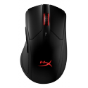 HyperX Pulsefire Dart Gaming - Mouse - ergonomic - 6 buttons - wireless - 2.4 GHz - USB wireless receiver - black