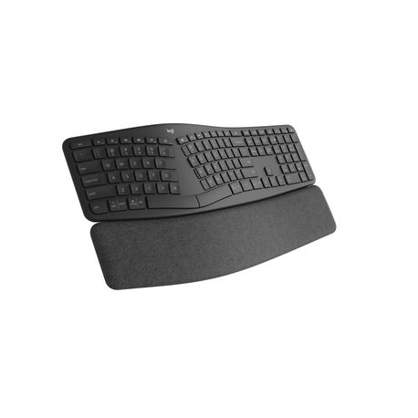 Logitech ERGO K860 Split Keyboard for Business - Keyboard - wireless - Bluetooth LE - QWERTY - Spanish - Europe - graphite - 0