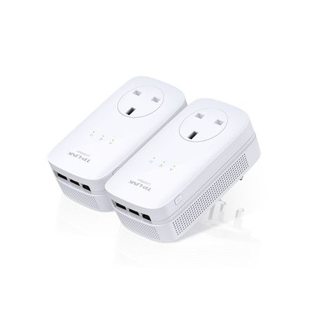 TP-Link TL-PA8030P KIT - Starter Kit - powerline adapter - GigE, HomePlug AV (HPAV), HomePlug AV (HPAV) 2.0 - wall-pluggable - 1