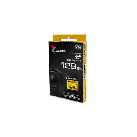 ADATA Premier ONE - Flash memory card - 128 GB - UHS-II U3 / Class10 - SDXC UHS-II - 1