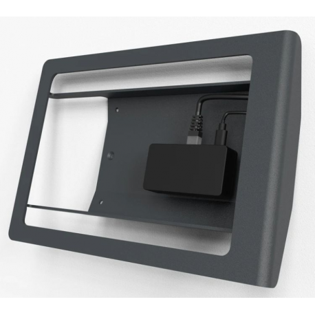 Heckler Multi Mount - Enclosure - for tablet - steel - black grey - screen size: 10.2" - drywall, mullion - for Apple 10.2-inch iPad (7th generation, 8th generation) - 0